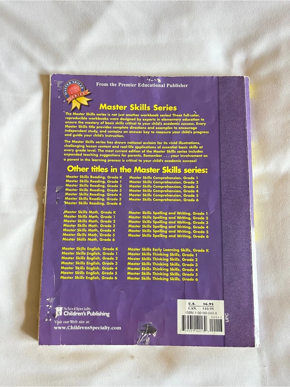 Master Skills Reading Comprehension Grade 3 Workbook ISBN 156189043X